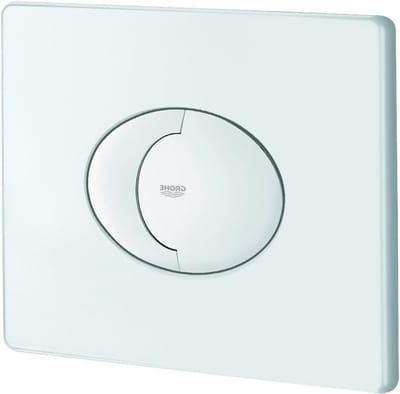 Bedieningsplaat - Spoelplaat - Toilet Spoelen - Origineel Onderdeel - Horizontaal - Wit