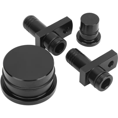 PCV Herleiding Fitting met Herleidingspoort Stekker en Demper Stekker Geschikt voor GM Duramax 6.6L zwart
