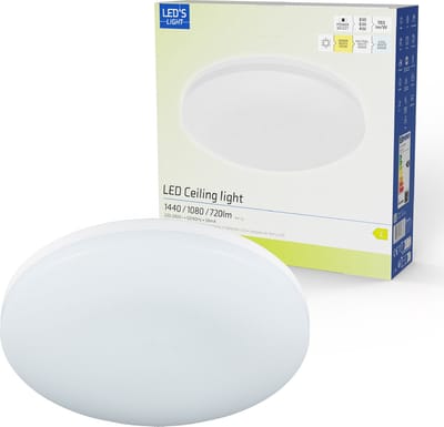 LED's Light Plafondlamp 25 cm - 6 lichtstanden - Geschikt voor alle binnenruimtes - IP54 - Plafonniere - Plafonnieres - Plafoniere badkamer - Plafondlampen - Badkamerlamp - Plafond lamp