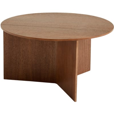 HAY Slit Tafel Wood rond XL - walnoot