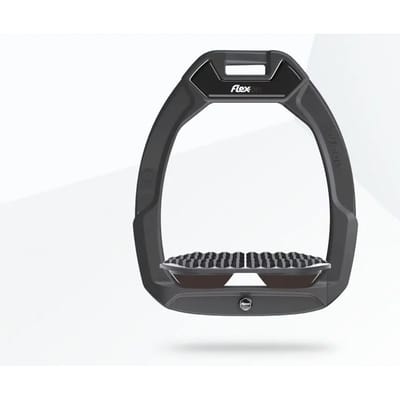 Veiligheidsstijgbeugels Paardrijden Endurance Antraciet/Grijs/Bruin Flex-On Safe-On