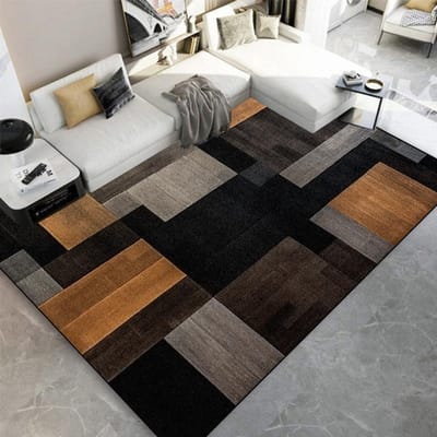 Nordic Zwart Bruin Tapijt voor Woonkamer Huisdecoraties Salontafel Groot Oppervlak Ruitjes Vloerkleden Slaapkamer Vloermatten Kinder Tapijt 160*200cm