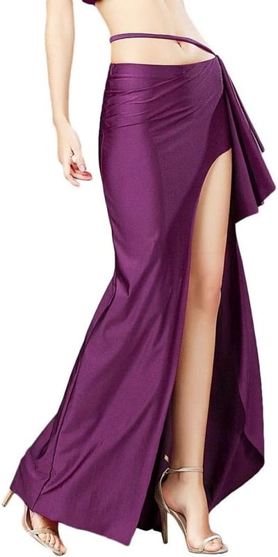 Belly Dancing Rok met Hoge Split voor Avondfeesten - Maxi Rok voor Dames, Perfect voor Buikdans Kostuums en Dansuitvoeringen