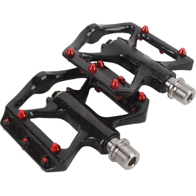 1 Paar Koolstofvezel Pedalen Antislip Lichtgewicht Verbeterde Controle Fiets Pedalen voor Mountainbike en Racefiets black