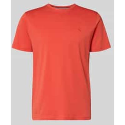 Lerros - T-shirt - Heren - M - 328 VIVID RED - Katoen - 25D3000
