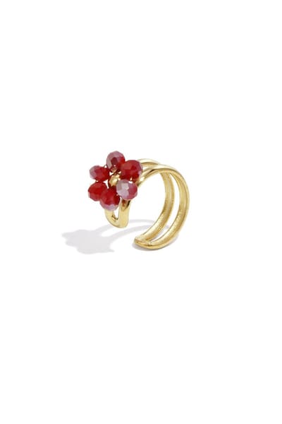 Earcuff van roestvrij staal, bloemen, casual, dagelijks, eenvoudig, serie, damessieraden