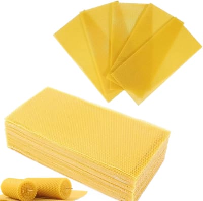 30 stuks Gewaxte Funderingplaten voor Bijenkorf - Niet-giftige Diepe Honingraten - 8 1/3 x 16 5/7 Inch-Belle's product