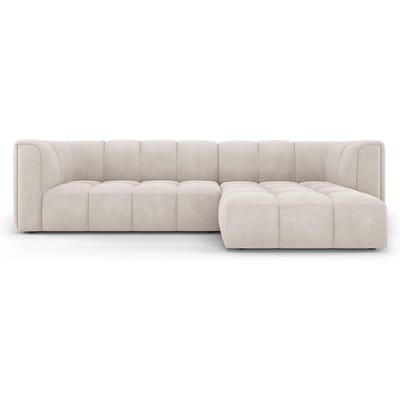 Hoekbank Francesca chenille rechts 3-zits | Milo Casa