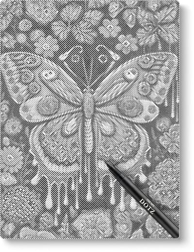 Sierlijke Vlinder | Dot painting | 40x50cm | Dot painting | Oh My Dotz | Dots stippen | Diamond painting & Schilderen op nummer alternatief | Happy hobby