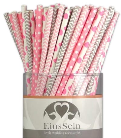 Boerderijbiologisch: 100 Stuks Kleurige Papieren Rietjes voor Feesten en Drankjes - 19,5 cm