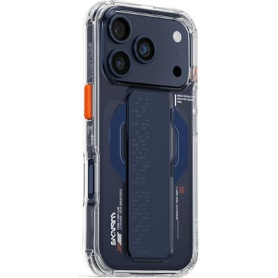 Skinarma Haxa Hoesje Voor Iphone 17 Pro Met Magnetische Oplaadgrip En Standaard, Blauw