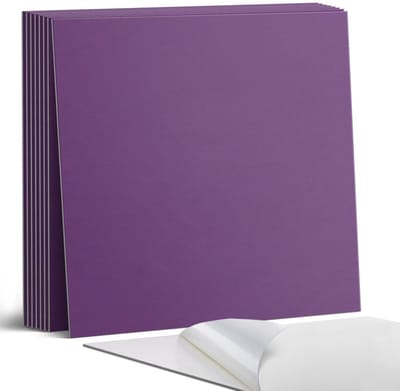 Coloray Plaktegels - Paars Portugese Tegels - 30 cm x 30 cm - Paars Plaktegels - 9 stuks - Vierkant PVC Tegels - Plaktegels Keuken - Zelfklevende Vloertegels - Vinyl Tegels Zelfklevend - Zelfklevende Tegels