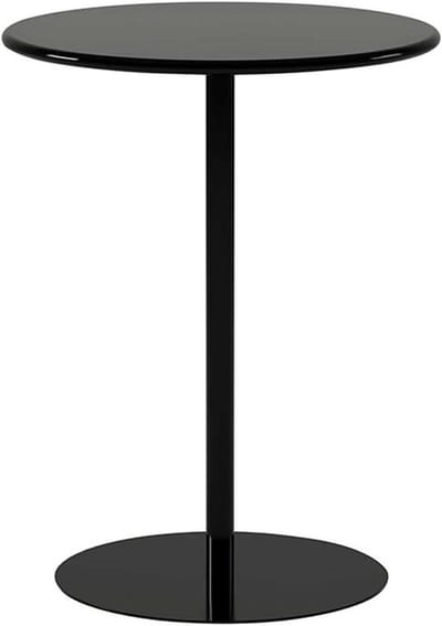Cocktailtafel Rond - Bistrotafel Hoog - Woonkamer Decoratie - Stevig Smeedijzer - 60x104cm - Zwart