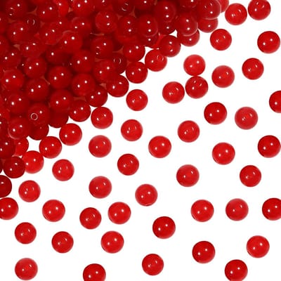 100 stuks 6 mm Natuurlijke Edelstenen Kralen Rood Chalcedon Ronde Losse Kralen met Gat voor Sieraden Knutselen doe-het-zelf Armbanden Halskettingen