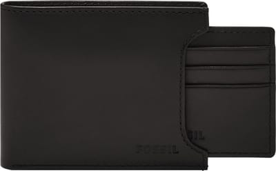 FOSSIL Portemonnee Derrick Sliding 2 in 1 Black Zwart