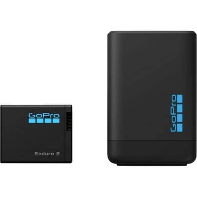 GoPro Dual Battery Charger (Enduro 2 Battery Included) For Mission 1 Series + HERO13 Black