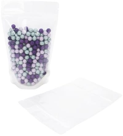 Stazakken Rijstpapier Transparant/Wit 13x7,9x20,6cm | 113 gram (100 stuks)