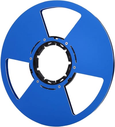 Lege Opnamespoel - Aluminium Haspel - Audiorecordings Opslag - Gepolijste Afwerking - 105 Inch - Blauw