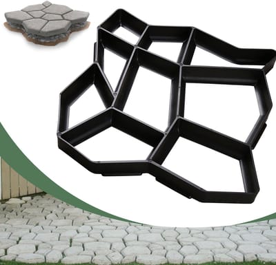 1pc Tuinpad mal voor beton van kunststof – Praktische oplossing voor tuinpaden, weer- en corrosiebestendig