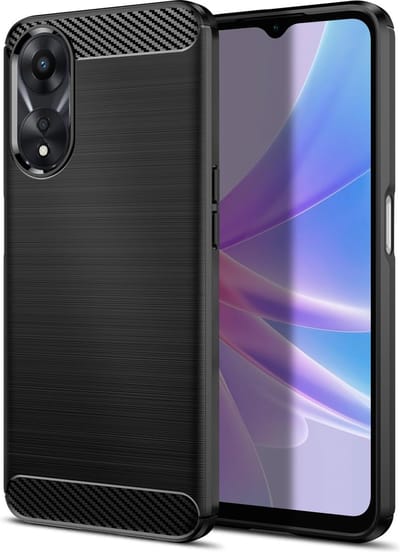 Geschikt voor Oppo A58 / A78 5G - Schokabsorptie - Back Cover hoesje - Zwart