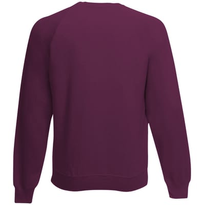 Fruit of the Loom Kinder Unisex Trui Met Raglan Mouwen (2 stuks) (Burgendy)