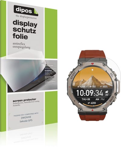 dipos – 6x Matte Beschermfolie geschikt voor ZWOIVHE Sekoda GPS | Krasbestendige & antireflecterende Screenprotector Ultra-Thin