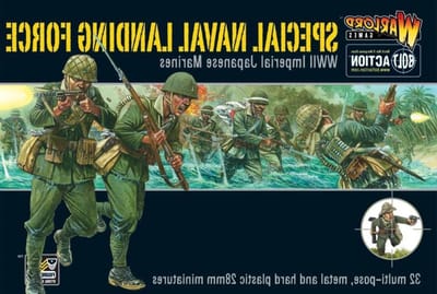 Japanse Mariniers - Landing Force - Miniaturen Verzamelen - Gedetailleerde Figuren - 15 cm - Olijfgroen