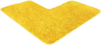 Badmat Geel - Antislip & Machinewasbaar - 1 stuk - Kunststof - 50x100x100 cm