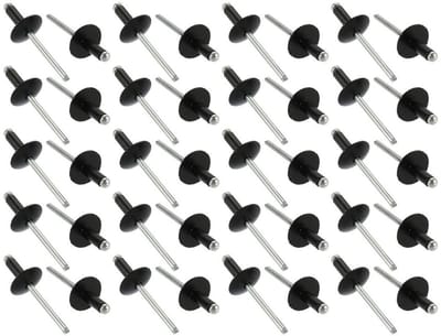 Blindklinknagels - Klinknagels Aluminium - Bevestigen van Materialen - Grote Flens - 4.8x12mm 40st - Zilverkleurig