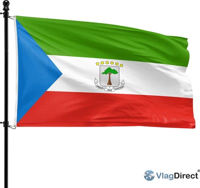 VlagDirect - Equatoriaal-Guinese vlag - Equatoriaal-Guinea vlag - 90 x 150 cm.