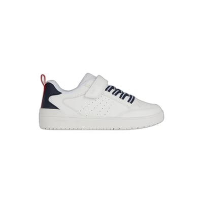GEOX WASHIBA JONGENS Sneakers - WIT/MARINEBLAUW - Maat 39