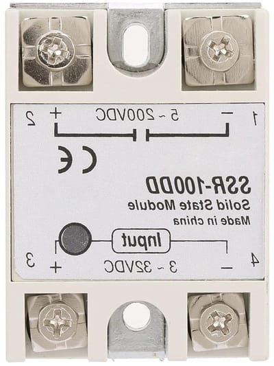 Cocoplus -SSR-100DD relais - Solid State - DC-ingang 3-32V - Solid State relais module - Spanningsrelais voor thuisindustrie - SSR - Geschikt voor industrieel gebruik - Zwart - Laag stroomverbruik