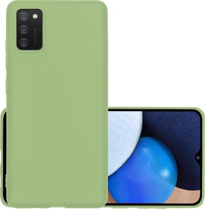 Hoesje - Geschikt voor Samsung Galaxy A02s - Sterk & Shockproof - Hoes Cover - Siliconen Case - Groen