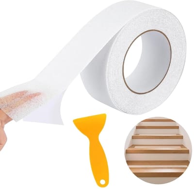 Anti-slip tape 5 cm x 10 m, zelfklevend, voorkomt uitglijden, ideaal voor trappen, veilig voor ouderen en kinderen, binnen en buiten gebruik