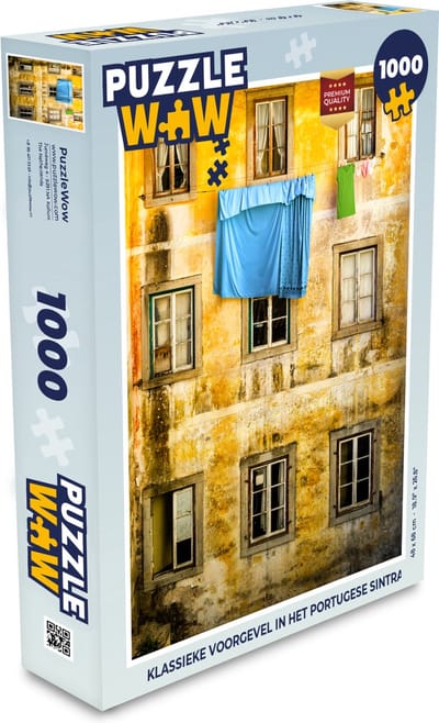 Puzzel Klassieke voorgevel in het Portugese Sintra - Legpuzzel - Puzzel 1000 stukjes volwassenen