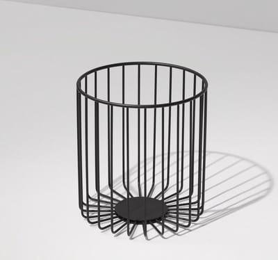 Afvalkorf - DW 220, mat zwart.