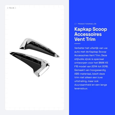 Dailygoods- Vent Trim Universele Spatbord Ontluchter Cover - 2 Stuks - Auto Zijspatbord Decoratie - Hoogwaardig ABS - Eenvoudige Installatie - Spatbordcover