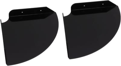 Set van 2 Wandgemonteerde Drijvende Hoekplanken voor Badkamer en Slaapkamer - Ideaal voor Opberging en Decoratie in Hoekruimtes