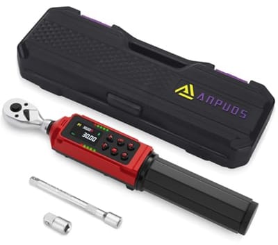 Digitale momentsleutel 1/4 inch, 0,45-30 Nm met hoge nauwkeurigheid en LED-display voor fietsen en motorfietsen