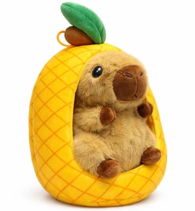 Capibara in Ananas Pluche Knuffel 25 cm - Capybara