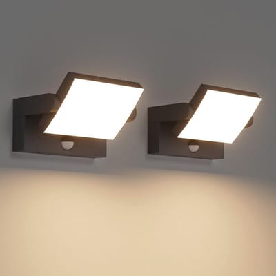 24W LED Wandlamp met Bewegingsmelder voor Binnen en Buiten - Draaibaar en IP65 Waterdicht