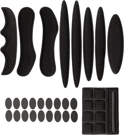 Fietshelm Kussens - Voering Spons - Comfort Verhoging - Wasbaar Sneldrogend - 14 x 11 cm - Zwart