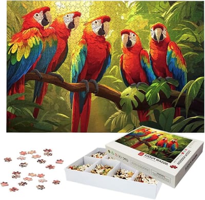 Houten Puzzel - Legpuzzel Volwassenen - Ontspanning Thuis - Lettermarkering Rug - 1500 Stukjes - Meerkleurig