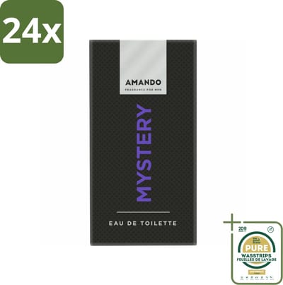 Amando Mystery Eau de Toilette 50 ml - Voordeelverpakking - 24 stuks - Mysterieuze geur - Kruidige geur