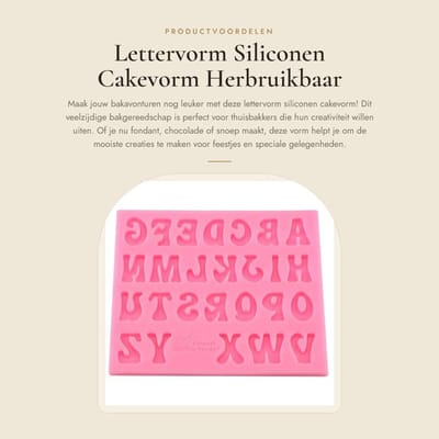 Dailygoods- Cakevormen Hoogwaardige Siliconen - Bakvormen Fondant - Chocolade Mallen - Snoep/IJsblokjes - Duurzaam - Eenvoudig Schoon te Maken - Bakvorm