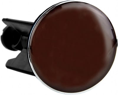 Afvoerstop - Stop badkuip - Badkamer vernieuwen - In hoogte verstelbaar - 40 mm diameter - Bruin