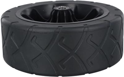 Vervangingswiel Set - Harde Lijm Banden - Winkelwagen Gebruik - Stille Rollende Ervaring - 190mm Diameter - Zwart