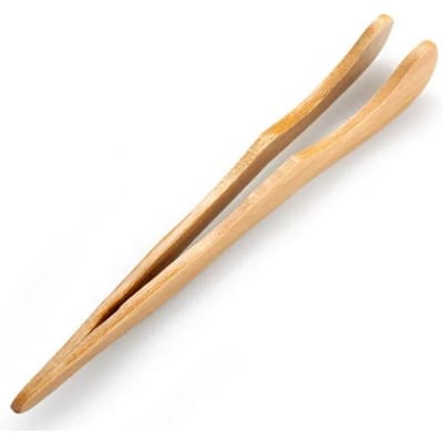 Hot Sale Bamboe Houten Thee Clips Keuken Voedsel Tangen Salade Toast Tang Pincet IJs Suiker Thee Clip Theeservies Accessoires Kerstmis beige