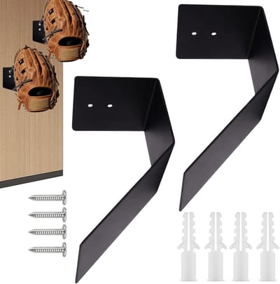Handschoen Wanddisplay - Zwevende Houders - Sport Herinneringen Tonen - Onzichtbare Montage - 2 Stuks - Zilver