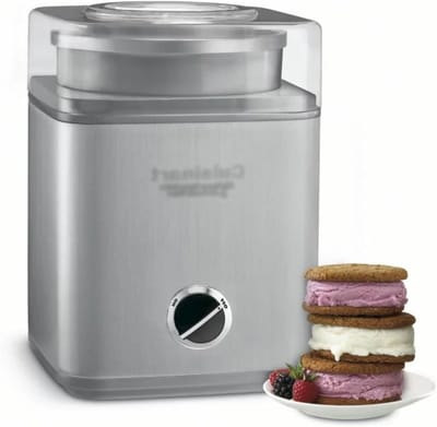 IJsmachine - Dessertmaker Yoghurtmaker - Zelf Desserts Maken - Volautomatisch Snel - 2 Liter Kom - Metaal